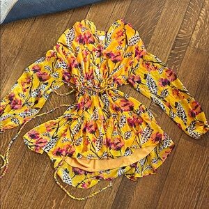 A.L.C. Yellow Floral Dress